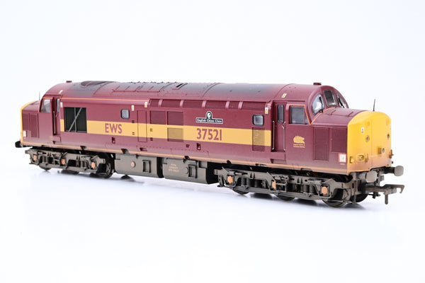Bachmann OO Gauge 32-381R Class 37/5 Diesel EWS 'English China Clays' No.37521 - Limited Edition, Factory Weathered, Boxed