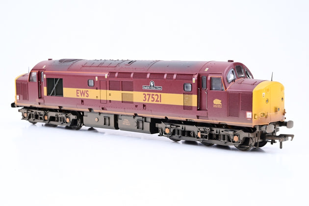 Bachmann OO Gauge 32-381R Class 37/5 Diesel EWS 'English China Clays' No.37521 - Limited Edition, Factory Weathered, Boxed