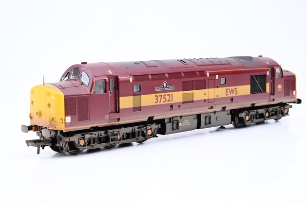 Bachmann OO Gauge 32-381R Class 37/5 Diesel EWS 'English China Clays' No.37521 - Limited Edition, Factory Weathered, Boxed