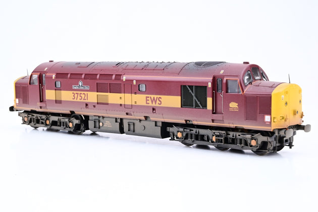 Bachmann OO Gauge 32-381R Class 37/5 Diesel EWS 'English China Clays' No.37521 - Limited Edition, Factory Weathered, Boxed