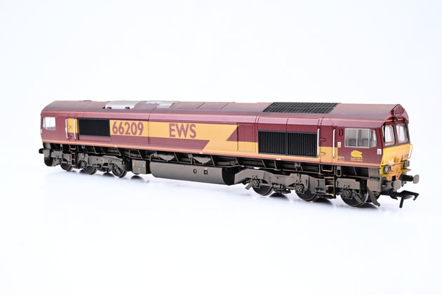 Bachmann OO Gauge 32-735 Class 66 Diesel EWS No.66209 - DCC Fitted, Factory Weathered, Boxed
