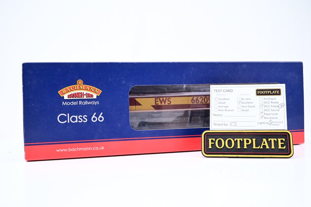Bachmann OO Gauge 32-735 Class 66 Diesel EWS No.66209 - DCC Fitted, Factory Weathered, Boxed