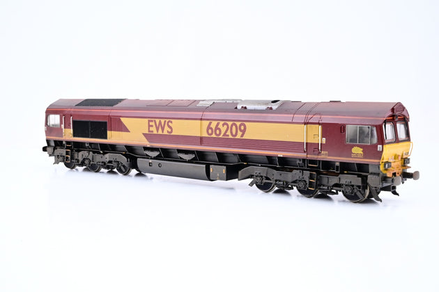 Bachmann OO Gauge 32-735 Class 66 Diesel EWS No.66209 - DCC Fitted, Factory Weathered, Boxed