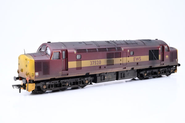 Bachmann OO Gauge Class 37/5 Diesel EWS No.37520 - DCC Fitted, Renumbered, Weathered, Boxed