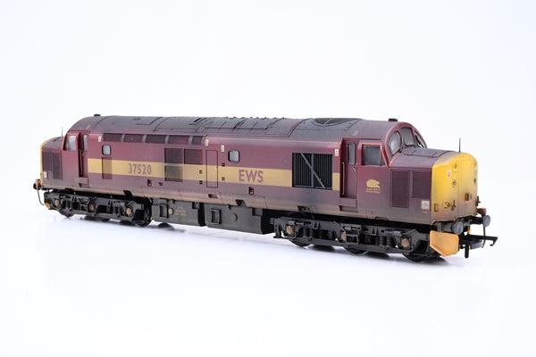 Bachmann OO Gauge Class 37/5 Diesel EWS No.37520 - DCC Fitted, Renumbered, Weathered, Boxed