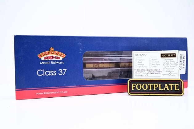 Bachmann OO Gauge Class 37/5 Diesel EWS No.37520 - DCC Fitted, Renumbered, Weathered, Boxed