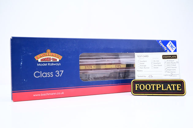 Bachmann OO Gauge 32-786 Class 37/0 Diesel EWS Domino Headcode No.37174 - TMC Weathered, Boxed