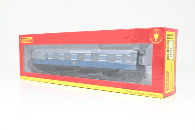 Hornby OO Gauge R4962 LMS Stanier Coronation Scot 57" FK Coach (w/ Lights) No.1069 - Boxed