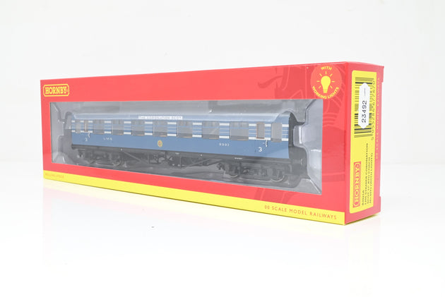 Hornby OO Gauge R4965A LMS Stanier Coronation Scot 57" RTO Coach (w/ Lights) No.8993 - Boxed
