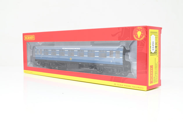Hornby OO Gauge R4965B LMS Stanier Coronation Scot 57" RTO Coach (w/ Lights) No.8996 - Boxed