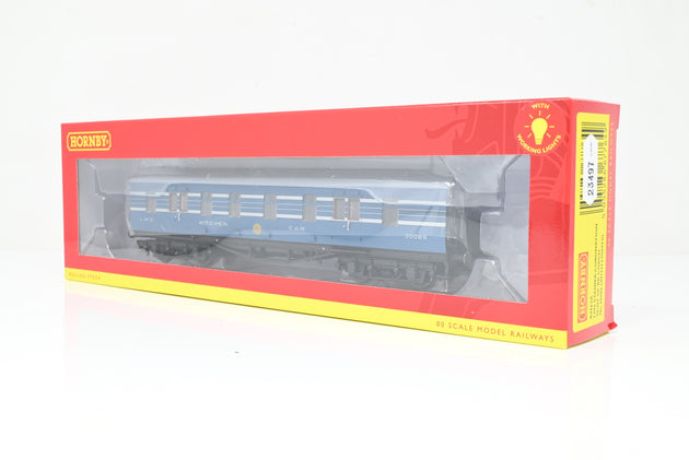 Hornby OO Gauge R4963A LMS Stanier Coronation Scot 50" RK Coach (w/ Lights) No.30086 - Boxed