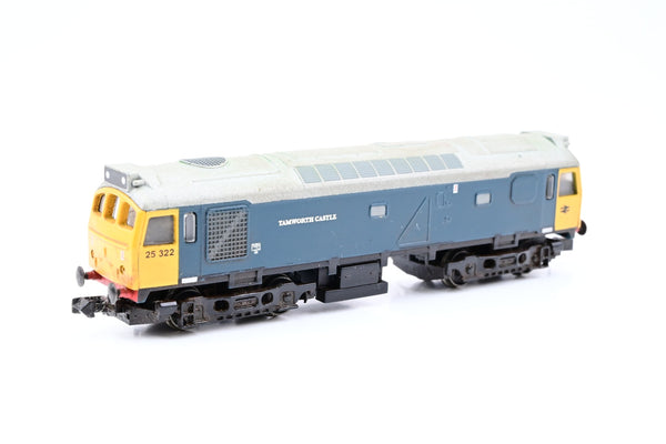 Graham Farish N Gauge BR Blue Class 25 No.25322 'Tamworth Castle' - Split from Set, Boxed