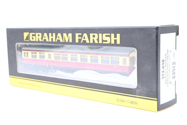Graham Farish N Gauge 374-610 BR Auto Trailer Crimson & Cream No.W234 - Boxed