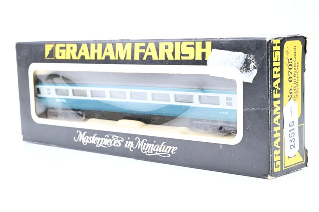 Graham Farish N Gauge 0705 BR 75ft Mk3 TS Coach Blue/Grey No.W42023 - Boxed