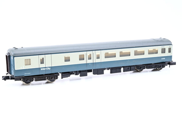 Graham Farish N Gauge 374-677B Mk2F 65ft BSO Coach Blue/Grey No.E9491 - Boxed