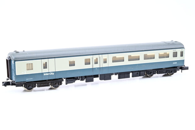 Graham Farish N Gauge 374-677B Mk2F 65ft BSO Coach Blue/Grey No.E9491 - Boxed