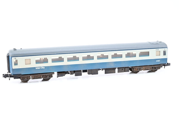 Graham Farish N Gauge 374-727B Mk2E 65ft TSO Coach Blue/Grey No.E5881 - Boxed