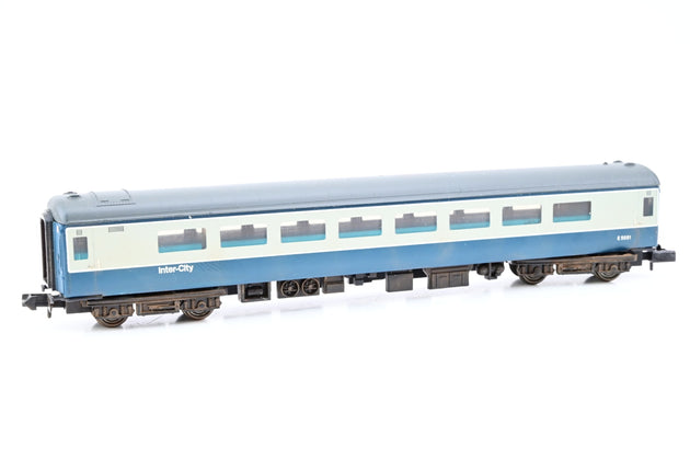 Graham Farish N Gauge 374-727B Mk2E 65ft TSO Coach Blue/Grey No.E5881 - Boxed