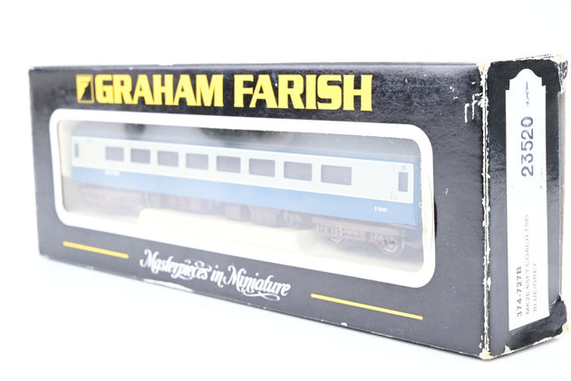 Graham Farish N Gauge 374-727B Mk2E 65ft TSO Coach Blue/Grey No.E5881 - Boxed