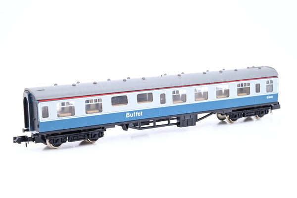 Graham Farish N Gauge 0755 BR 63ft Mk1 Buffet (RMB) Blue/Grey No.E1834 - Boxed