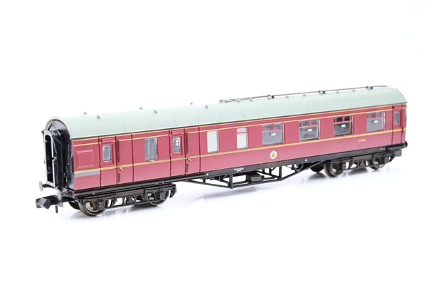 Graham Farish N Gauge 374-825 Stanier Brake 3rd LMS Crimson Lake No.5789 - Boxed