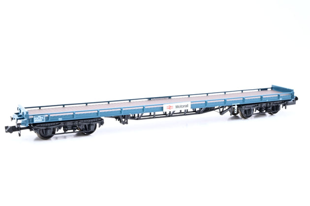 Graham Farish N Gauge 377-400W FVV Carflat Wagon BR Blue Motorail - Boxed
