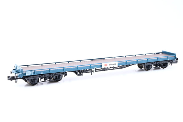 Graham Farish N Gauge 377-400W FVV Carflat Wagon BR Blue Motorail - Boxed