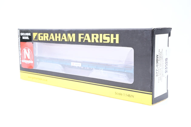 Graham Farish N Gauge 377-400W FVV Carflat Wagon BR Blue Motorail - Boxed