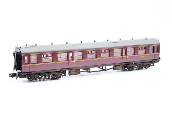 Dapol N Gauge NC-028B Collett Second Corridor BR Maroon No.W1138 - Boxed