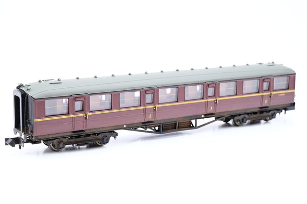 Dapol N Gauge NC-028B Collett Second Corridor BR Maroon No.W1138 - Boxed