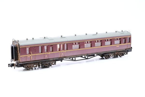 Dapol N Gauge NC-029B Collett Composite Brake Coach BR Maroon No.W6605 - Boxed