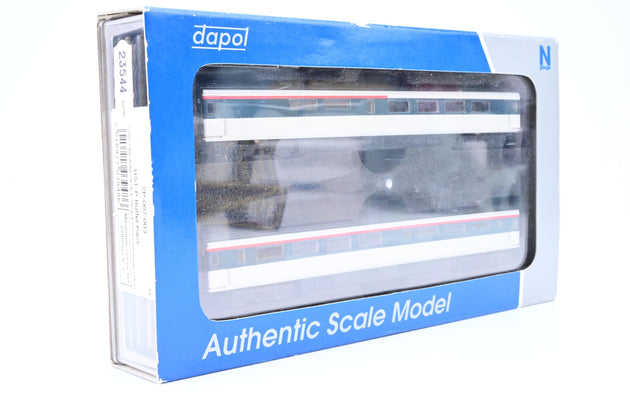 Dapol N Gauge 2P-007-003 HST-P Buffet Pack Trailer Buffet (TRSB) & Trailer Kitchen (TRUK) No. 10000 & 10100 - Boxed