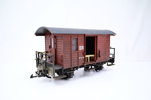 LGB G Gauge 42390 DR Bauxite Fakultative Combine Car No.97-42-35 - Renumbered, Weathered, Boxed