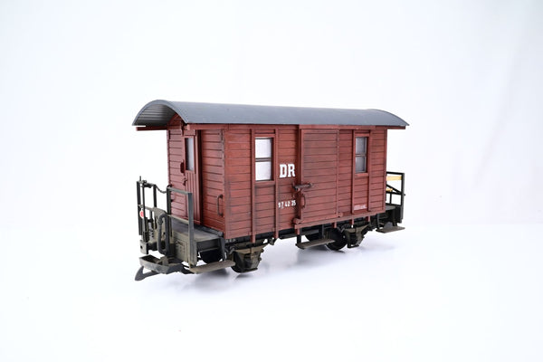 LGB G Gauge 42390 DR Bauxite Fakultative Combine Car No.97-42-35 - Renumbered, Weathered, Boxed