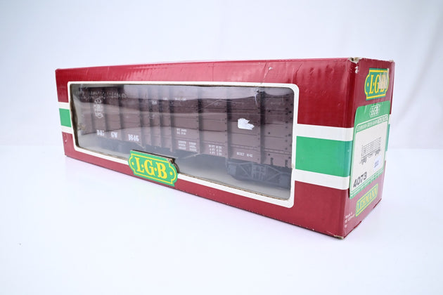 LGB G Gauge 4073 D&RGW RR High Side Gondola No.1646 - Boxed
