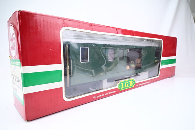 LGB G Gauge 31690 RhB Green Baggage Car No.D4215 - Boxed
