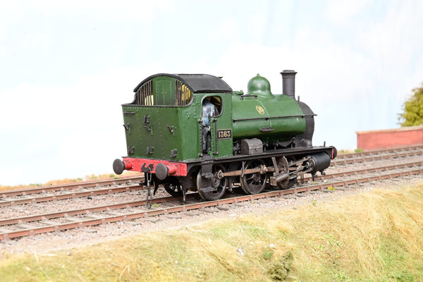 Kit Built O Gauge GWR 1361 0-6-0ST Locomotive GWR Shirtbutton Green No.1363 - Unboxed