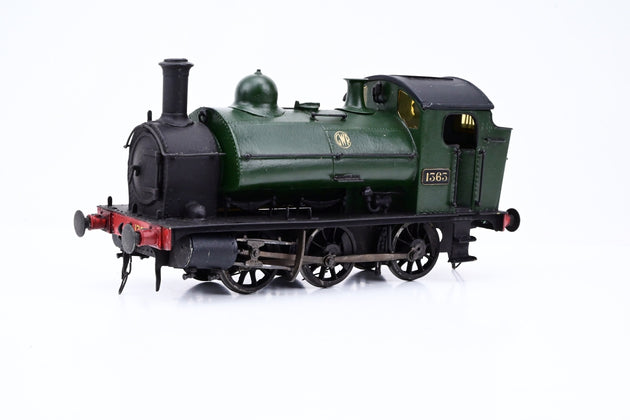 Kit Built O Gauge GWR 1361 0-6-0ST Locomotive GWR Shirtbutton Green No.1363 - Unboxed