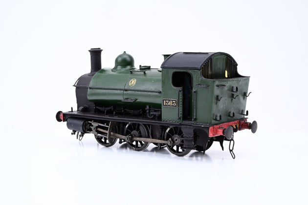 Kit Built O Gauge GWR 1361 0-6-0ST Locomotive GWR Shirtbutton Green No.1363 - Unboxed