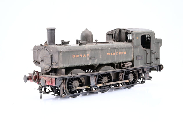 Kit Built O Gauge Castle Models GWR 6400 Class 0-6-0PT Great Western Green No.6406 - Boxed