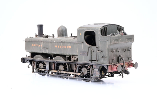 Kit Built O Gauge Castle Models GWR 6400 Class 0-6-0PT Great Western Green No.6406 - Boxed
