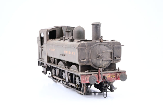 Kit Built O Gauge Castle Models GWR 6400 Class 0-6-0PT Great Western Green No.6406 - Boxed