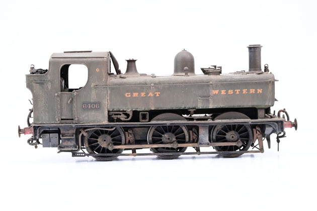 Kit Built O Gauge Castle Models GWR 6400 Class 0-6-0PT Great Western Green No.6406 - Boxed