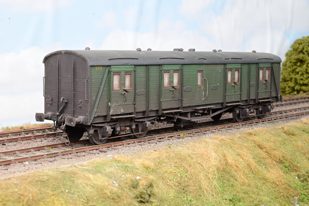 Kit Built O Gauge SR Bogíe Van SR Green No.372 - Boxed
