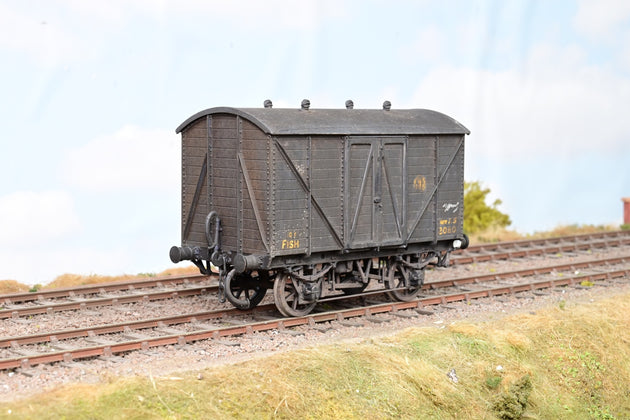 Kit Built O Gauge GWR Fish Van GWR Brown No.2080 - Unboxed