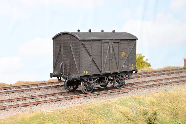 Kit Built O Gauge GWR Fish Van GWR Brown No.2080 - Unboxed