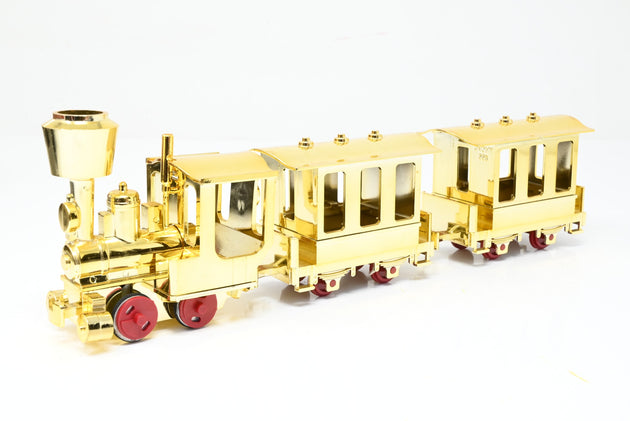 LGB G Gauge 41124 30th Anniversary Flatcar w/ Gold Train Set - Boxed
