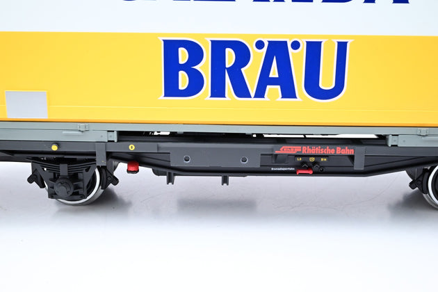 LGB G Gauge 40890 RhB Calendabrau Container Wagon - Boxed