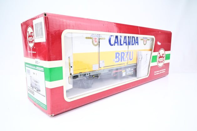 LGB G Gauge 40890 RhB Calendabrau Container Wagon - Boxed