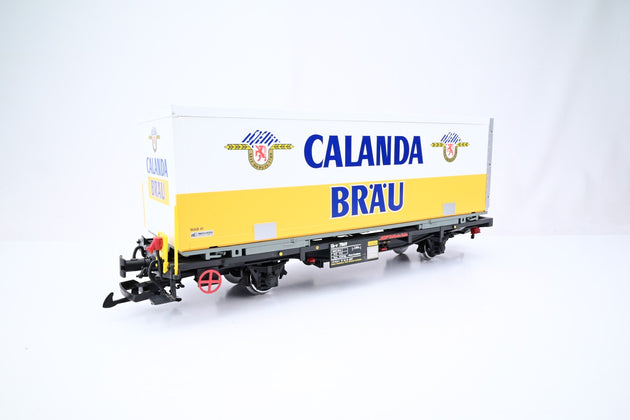 LGB G Gauge 40890 RhB Calendabrau Container Wagon -  Boxed